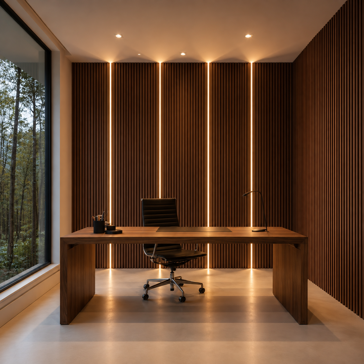Flexible Acoustic Slat Panel – 270 × 110 cm