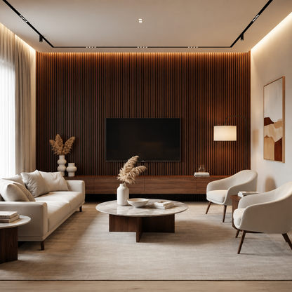 Flexible Acoustic Slat Panel – 270 × 110 cm