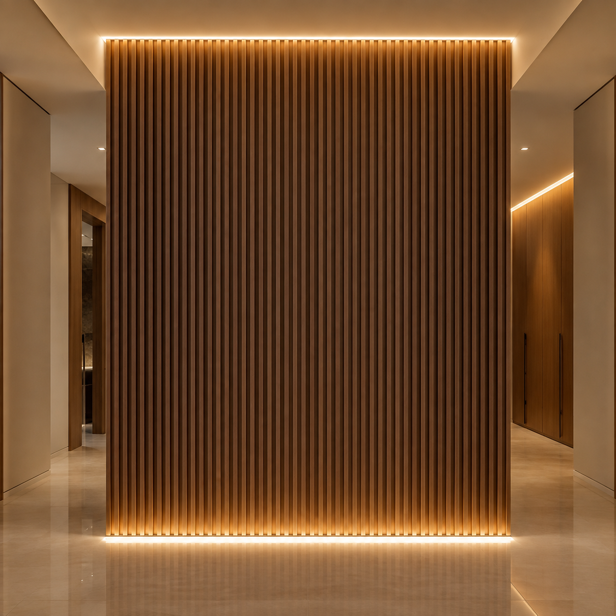 Flexible Acoustic Slat Panel – 270 × 110 cm